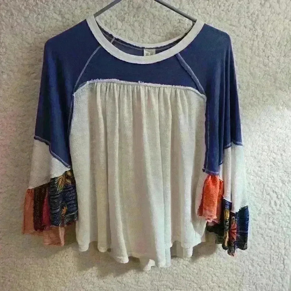 We the Free People Friday Night Fever Top Womens Size XS Oversized Boho Festival - Picture 14 of 15